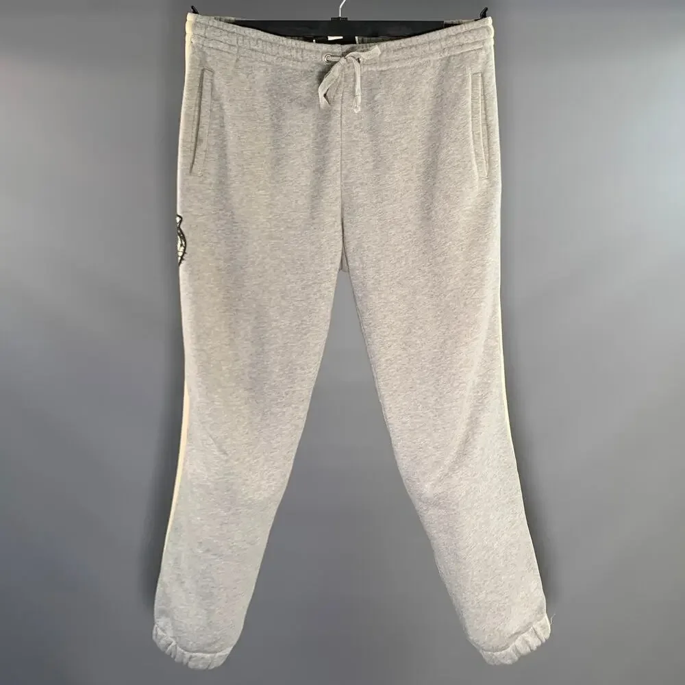 GUCCI Size L Grey Cotton Sweatpants Casual Pants